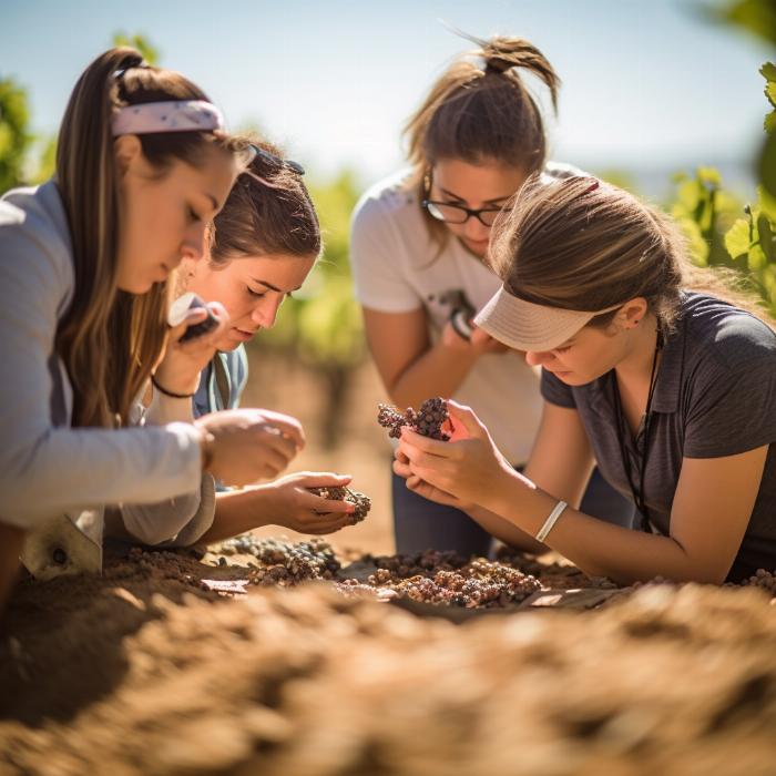 La viticulture regroupe plusieurs compétences : la sélection des cépages - la plantation des vignes -  la récolte et la vinification
